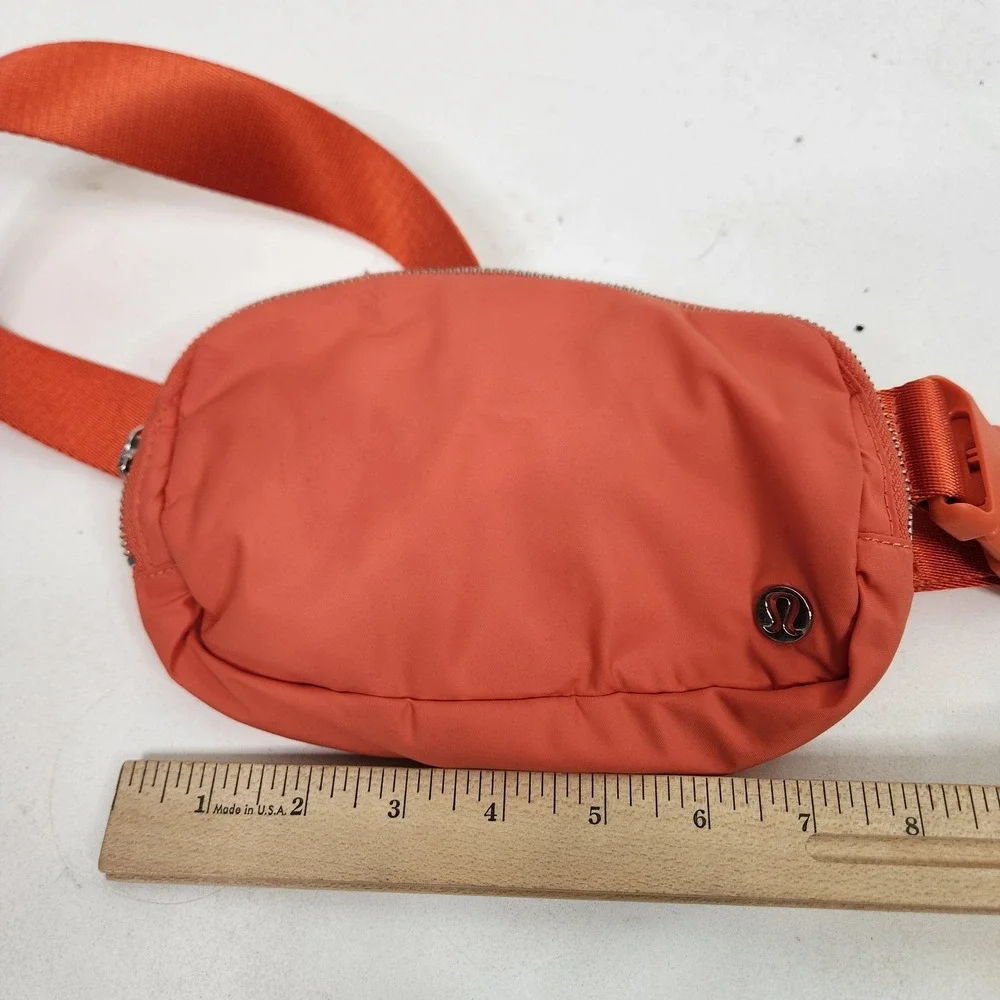 LULULEMON Everywhere Belt Bag Womens Orange Nylon Fanny Pack Adjustable Logo